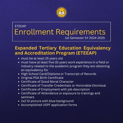 eteeap schools|eteeap requirements.